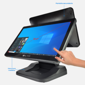 Terminal POS All In One Touch, doble pantalla, windows10